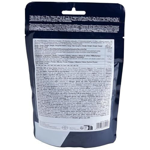 Katadyn Trek'n Eat Vegetarian Chili Sin Carne Ready Meal with Legumes and Vegetables 413kcal 350g - 4 Years