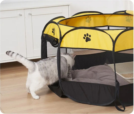 Foldable Park Dog in Yellow Color 80 x 80 x 60cm