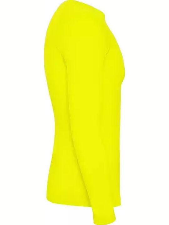 Roly Men's Long Sleeve Promotional Blouse Fluor Yellow