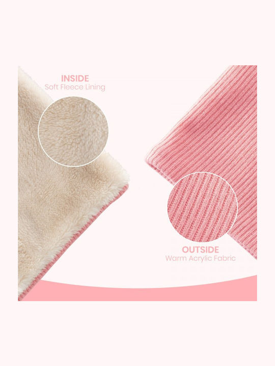 Women's Knitted Neck Warmer Pink