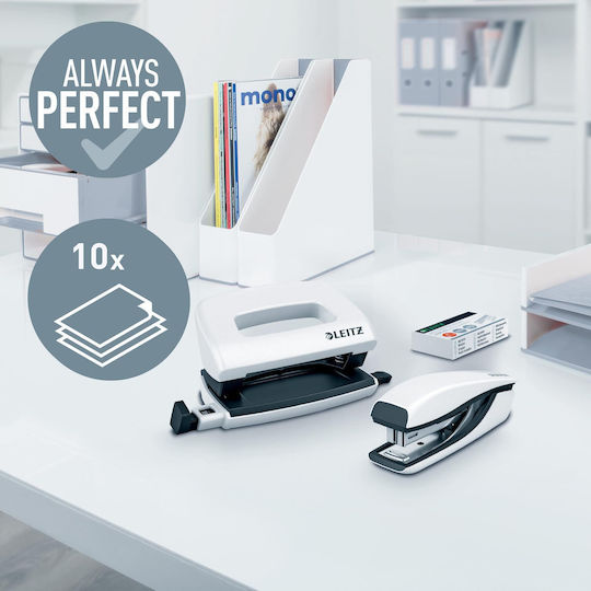 Leitz Mini Wow Hand Tool Stapler White