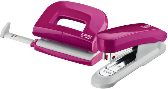 Novus Kit E15 Stapler + E210 Hole Puncher + Rose Staples