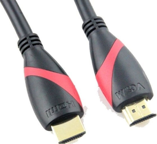Cablu Vcom Cg525 HDMI M la HDMI M 3m Negru V1.4 Conectori placati cu aur