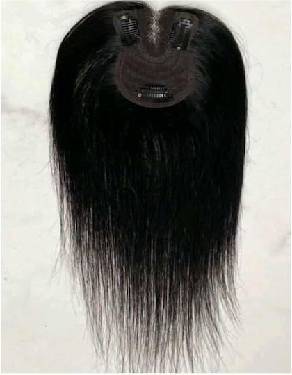 Topper Toupee De Păr Pentru Femei Păr Uman Full Lace Cusut Transparent Negru 10 Inch