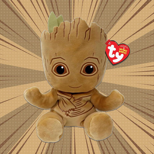 Plus Ty 15cm Beanie Babies Moale Marvel Groot