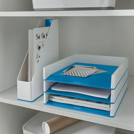 Leitz Metallic Filing Tray Wow Duo Colour Μπλέ Μεταλλικό Blue