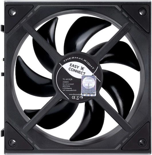 Thermalright TL-M12QR Корпусен вентилатор 120мм с ARGB осветление 3бр Черен