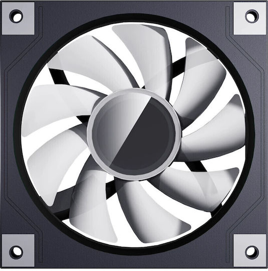 DM20 Gehäuselüfter 120mm (1600rpm / 56cfm) mit ARGB Beleuchtung und Verbindung 3-polig / 4-Pin PWM