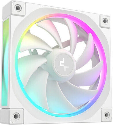 Deepcool FL12 Case Fan 120mm (2150rpm / 55cfm) με RGB Φωτισμό 3τμχ Λευκό