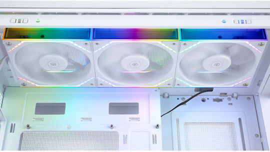 Thermalright TL-M12QW Корпусен вентилатор 120мм с ARGB осветление и връзка 3-Pin 3бр Бял