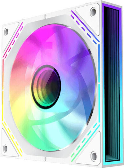 GameMax FN12A-S3I Case Fan 120mm με RGB Φωτισμό 3τμχ Λευκό