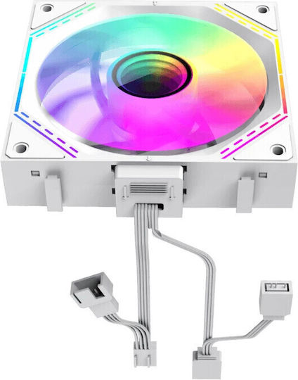 GameMax FN12A-S3I Case Fan 120mm με RGB Φωτισμό 3τμχ Λευκό