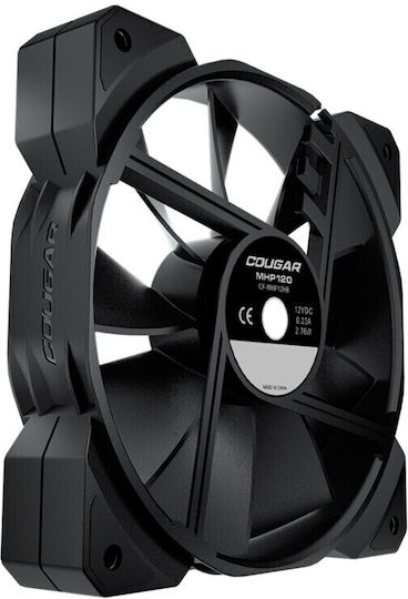 Cougar MHP 120 Case Fans (2000rpm / 82.48cfm) Without LEDs Lighting and Connection 4-Pin PWM Pack of 3