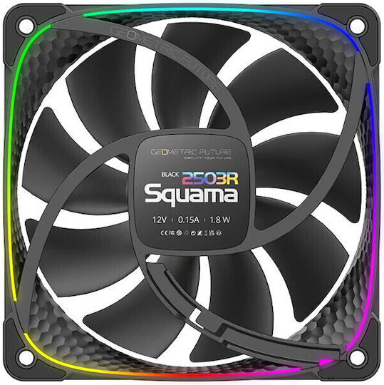Geometric Future Squama Reverse Blade Case Fans 120mm (2000rpm / 57.67cfm) Without LEDs Connection 4-Pin PWM