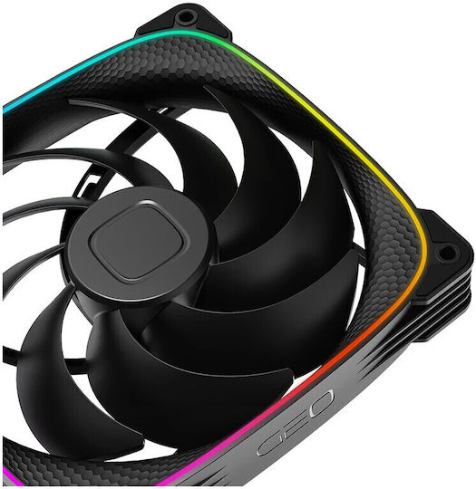 Geometric Future Ventilator Pentru Carcasă Squama 140mm (2400rpm / 91.15cfm) Cu Iluminare RGB