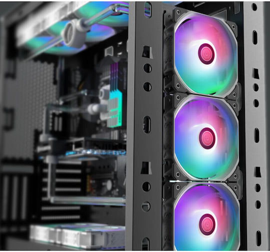 Raijintek Ageras 12 Case Fans 120mm (2200rpm / 67.38cfm) with RGB Lighting and 4-Pin PWM Connection