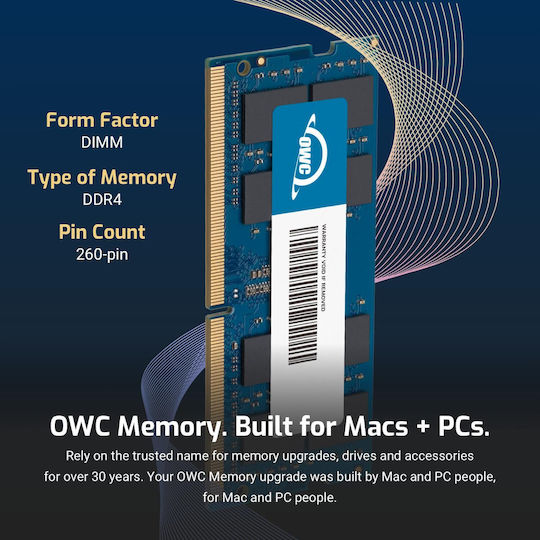 OWC DDR4 8GB RAM με 2x4GB Modules και Ταχύτητα 2400 για Laptop