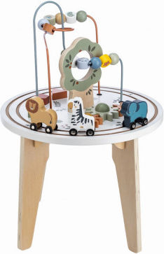 FreeOn Activity Table made of Wood with Music and Sounds for 18++ Months