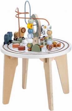 FreeOn Activity Table made of Wood with Music and Sounds for 18++ Months