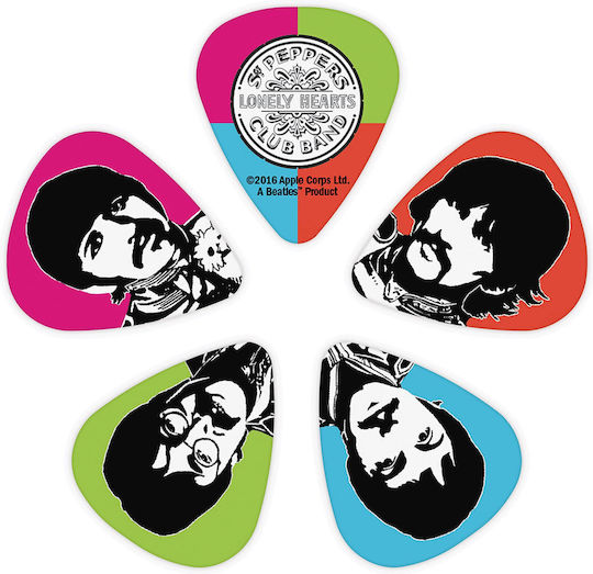 D'addario 1cwh4-10b6 Beatles Sgt Pepper's Lonely Hearts Club Band 50th Ann Πένες Medium Συσκευασία 10 Τμχ