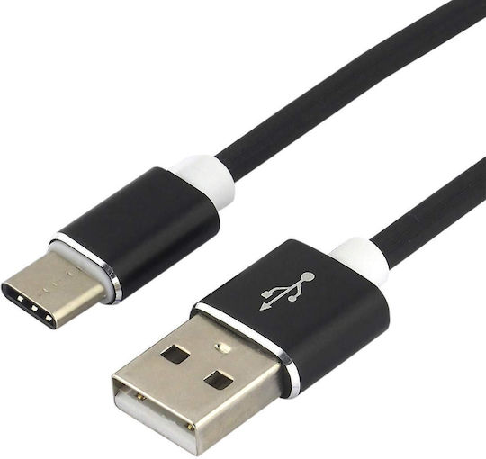 everActive CBS-1CB Geflochten USB 2.0 Kabel USB-C männlich - USB-A Schwarz 1m