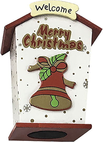Wooden Money Box House 11.5x9x6cm Xmasfest 1131594 Random Design Selection