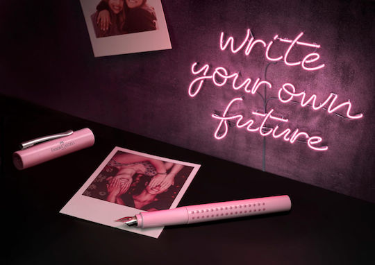 Faber-Castell Grip Комплект Химикалки Химикалка Изключително Широк От Inox Розов