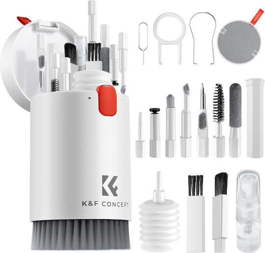 K&f Concept Universal Cleaning Kit 20-in-1 Brush Cleaning Spray