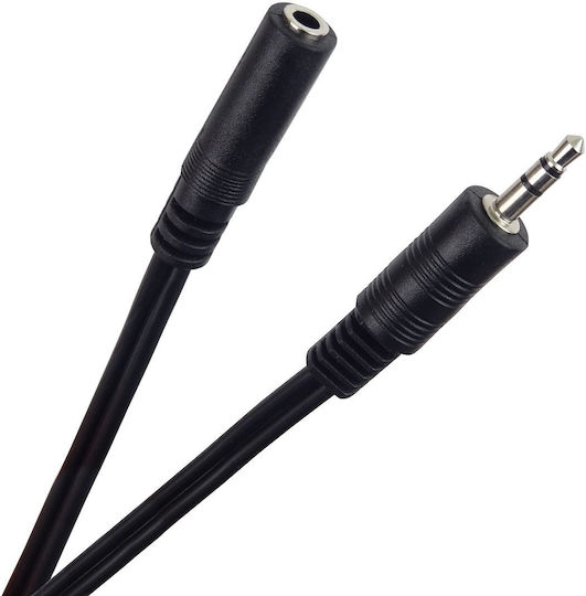PremiumCord Audio Cable 3.5mm Male to 3.5mm Female Black 10m
