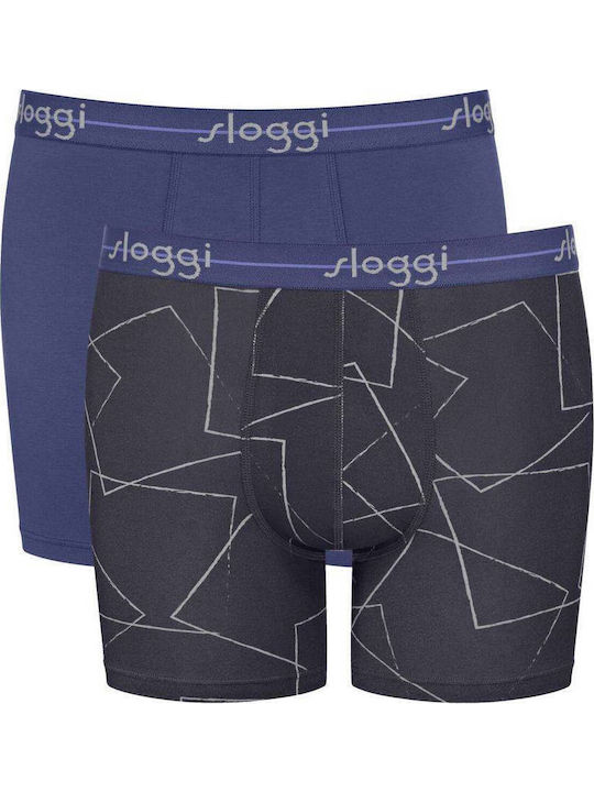 Start Short Ανδρικά Μποξεράκια Μπλε/ανθρακί 2Pack