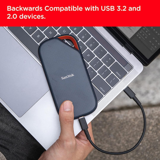 Sandisk Extreme Pro USB 4.0 Εξωτερικός SSD 2TB 2.5" Μαύρο