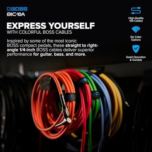 Boss Cable 6.3mm male - 6.3mm male 3m (P69B23)