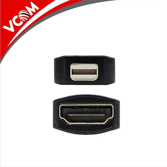 Vcom CA334 Adapter Mini DisplayPort M zu HDMI F Schwarz