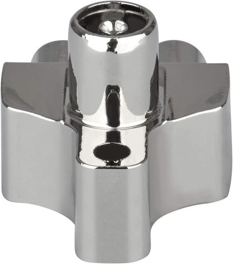 Oehlbach Konverter Koaxial männlich zu Koaxial 2x weiblich Silber 1Stück D1C17218