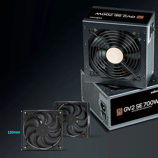 Zalman ZM700-GV2-SE 700W Μαύρο Τροφοδοτικό Υπολογιστή Full Wired 80 Plus Bronze