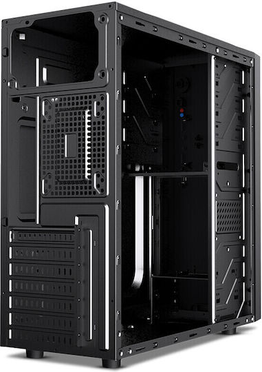 Makki Midi Tower Κουτί Υπολογιστή Μαύρο