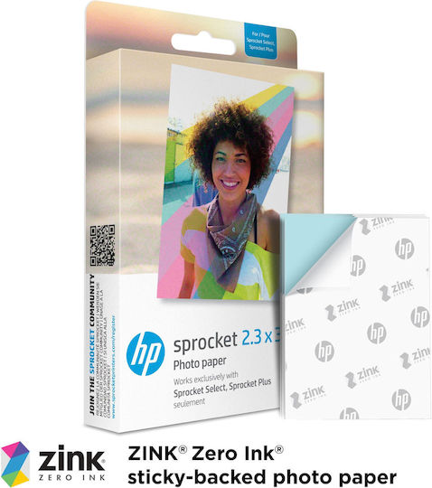 HP Sprocket Select Фотохартия за Принтери Zink 20 Листове