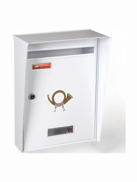 Viometal Outdoor Mailbox Inox in Green Color 23cm