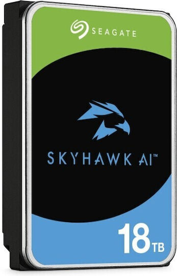 Seagate Skyhawk AI Surveillance 18TB HDD Hard Drive 3.5" SATA III 7200rpm with 256MB Cache for Recorder / NAS / Server ST18000VE002
