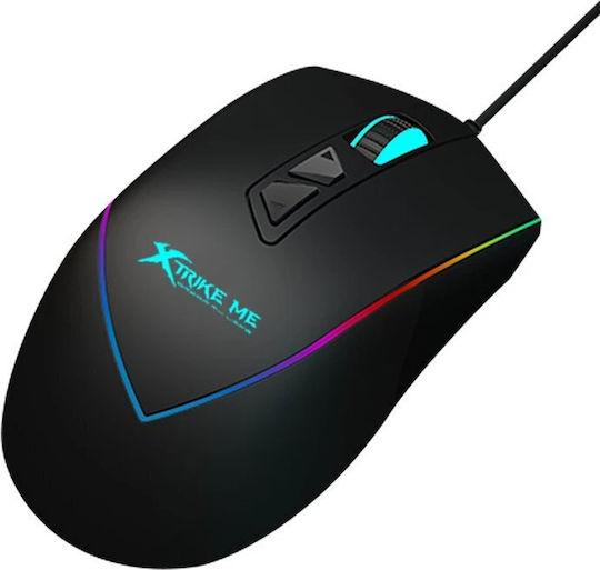 Xtrike Me ME GM-320 RGB Gaming Ποντίκι 12800 DPI Μαύρο