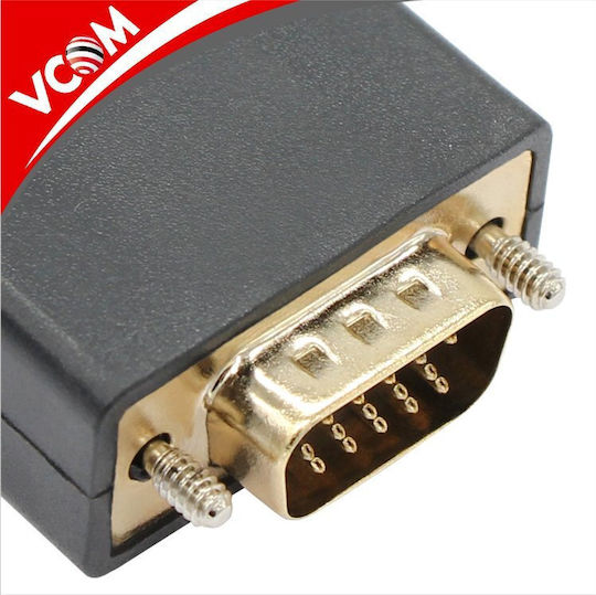 Vcom Cg607 кабел от DisplayPort мъжки към VGA мъжки 1.8м черен