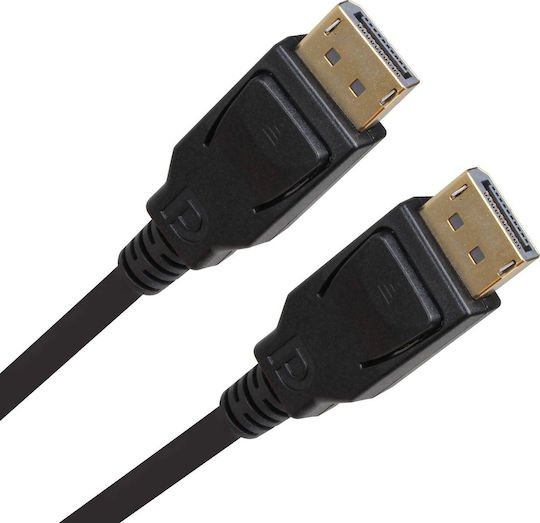VCOM Cablu DisplayPort - DisplayPort 1.5m Negru