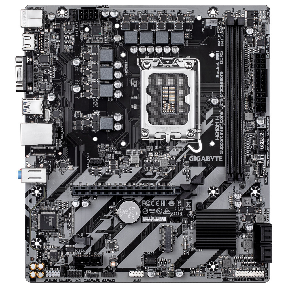 ASRock H810M-H Motherboard Micro ATX με Intel 1851 Socket (90-MXBSZ0-A0UAYZ)