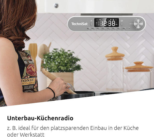 Technisat KitchenRadio Επιτραπέζιο Ραδιόφωνο Ρεύματος DAB με Bluetooth Ασημί