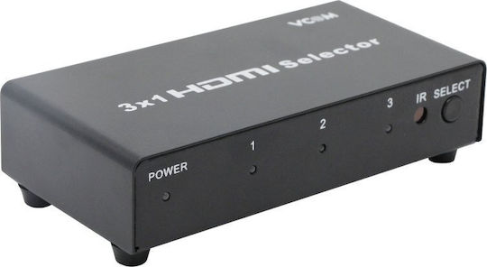 Vcom Dd433 Selector 3x Hdmi Inputs To 1x Hdmi Output