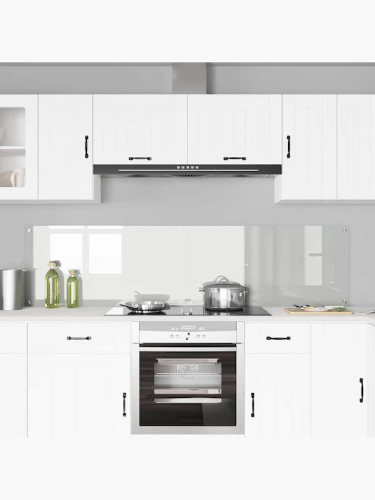 Vidaxl Kitchen Back Panel Transparent 100 x 50 x 0.8 cm Tempered Glass