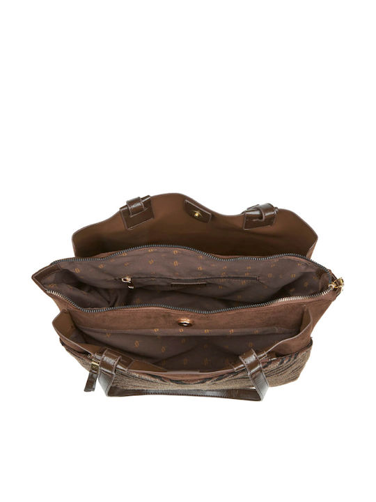 Set Women's Shoulder Bag Suede Taupe