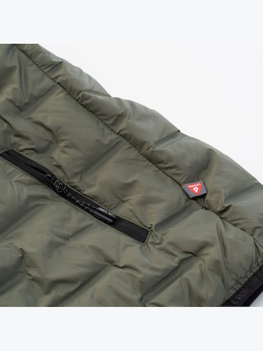 Ärmellos Winter Jacke Puffer Winddicht Grün
