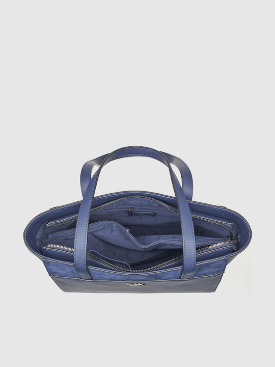 Damentasche Schultertasche Blau