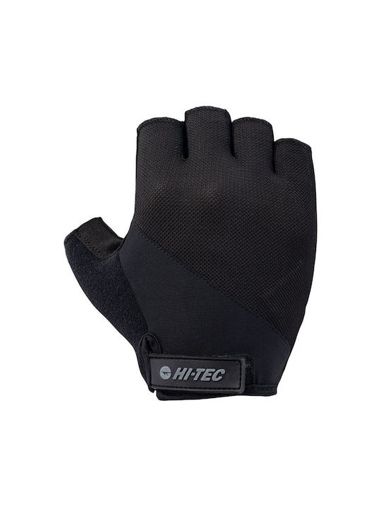 Hi-Tec Men's Half Finger Cycling Gloves with Gel Black